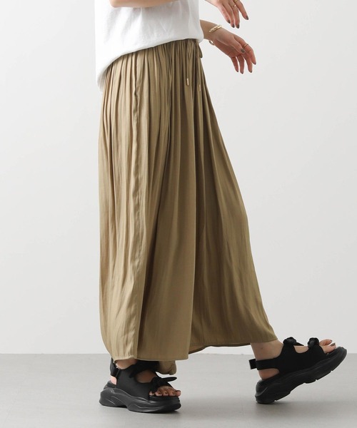 Acuta（アクータ）の「割繊ギャザーイージーパンツ（その他パンツ・レディース・キャメル/モカ/チャコールグレー・FREE）」の21枚目の写真