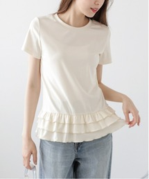 フリルヘムTシャツ