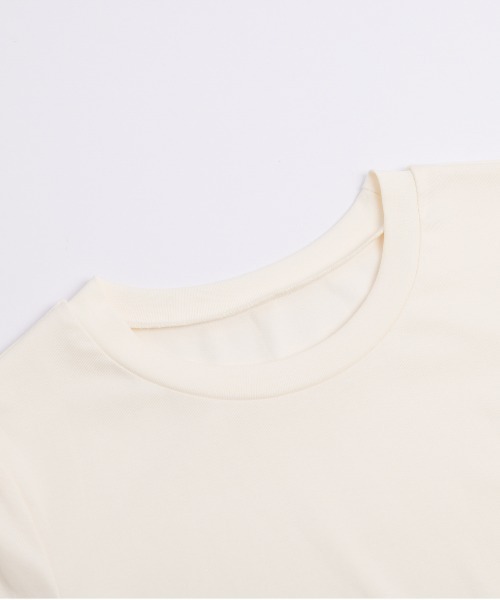 AMELY(エミリー)の「フリルヘムTシャツ(Tシャツ/カットソー・レディース・杢グレー/ブラック/ホワイト・フリー)」の19枚目の写真