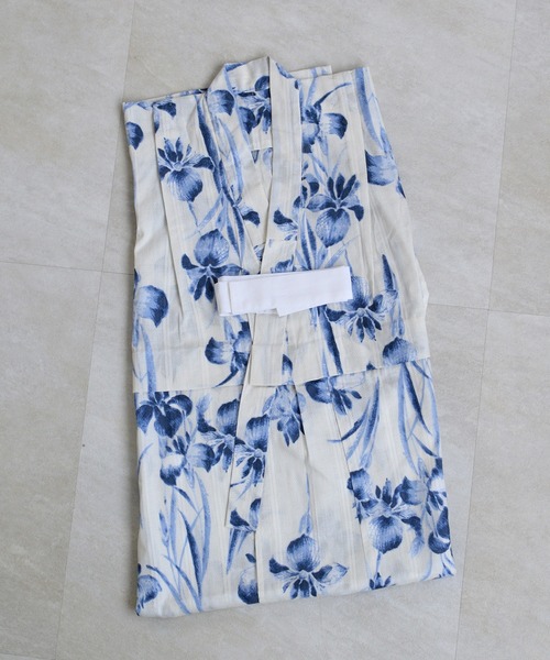 utatane（ウタタネ）の「［utatane×Acka.］kids  浴衣3set 鮫小紋と菖蒲 navy・ivory（浴衣・キッズ・ネイビー/アイボリー・100cm/110cm/120cm/130cm）」の18枚目の写真