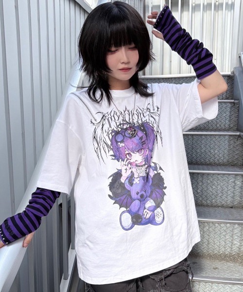 TRAVAS TOKYO/トラバス トーキョー』てぃらコラボイラストTシャツ TRAVAS TOKYO/トラバス トーキョー』てぃらコラボイラスト