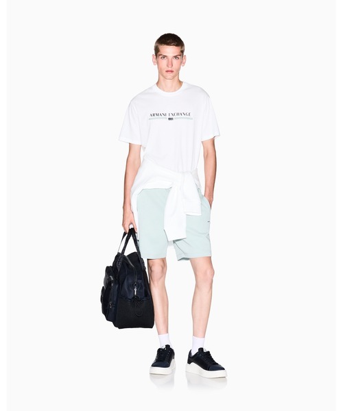 ARMANI EXCHANGE（アルマーニエクスチェンジ）の「【A|X アルマーニ エクスチェンジ】AXロゴ 半袖クルーネックTシャツ/REGULAR（Tシャツ/カットソー・メンズ・オフホワイト/ライトブルーグレー/ダークネイビー・LARGE/MEDIUM/X-LARGE/X-SMALL/XX-LARGE/SMALL）」の11枚目の写真