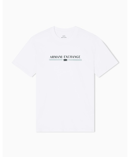 ARMANI EXCHANGE（アルマーニエクスチェンジ）の「【A|X アルマーニ エクスチェンジ】AXロゴ 半袖クルーネックTシャツ/REGULAR（Tシャツ/カットソー・メンズ・オフホワイト/ライトブルーグレー/ダークネイビー・LARGE/MEDIUM/X-LARGE/X-SMALL/XX-LARGE/SMALL）」の12枚目の写真
