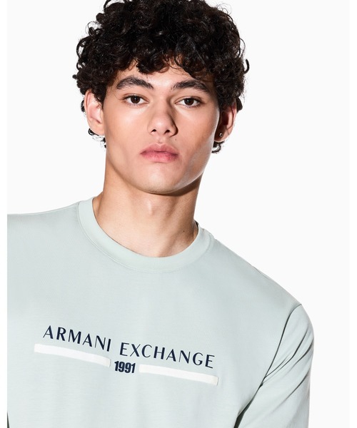ARMANI EXCHANGE（アルマーニエクスチェンジ）の「【A|X アルマーニ エクスチェンジ】AXロゴ 半袖クルーネックTシャツ/REGULAR（Tシャツ/カットソー・メンズ・オフホワイト/ライトブルーグレー/ダークネイビー・LARGE/MEDIUM/X-LARGE/X-SMALL/XX-LARGE/SMALL）」の13枚目の写真