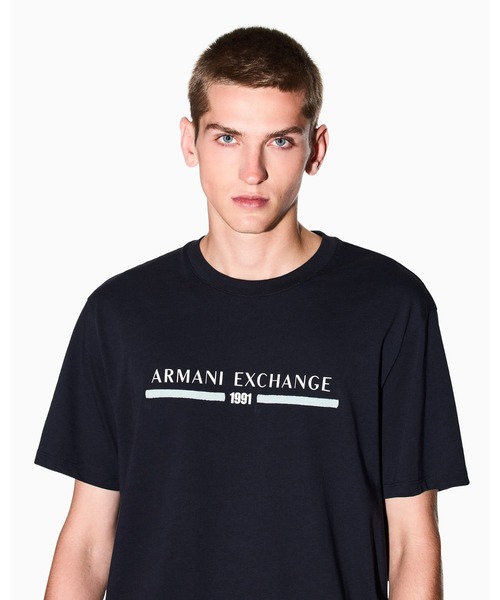 ARMANI EXCHANGE（アルマーニエクスチェンジ）の「【A|X アルマーニ エクスチェンジ】AXロゴ 半袖クルーネックTシャツ/REGULAR（Tシャツ/カットソー・メンズ・オフホワイト/ライトブルーグレー/ダークネイビー・LARGE/MEDIUM/X-LARGE/X-SMALL/XX-LARGE/SMALL）」の15枚目の写真