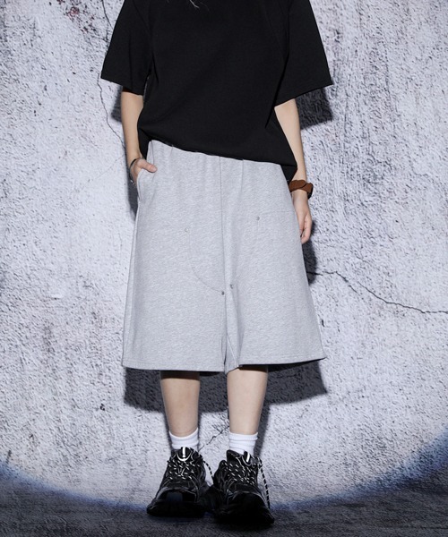 FR2ume 新品未使用　スエット　ハーフパンツ セール】EFFECTION // double knee wide sweat half pants
