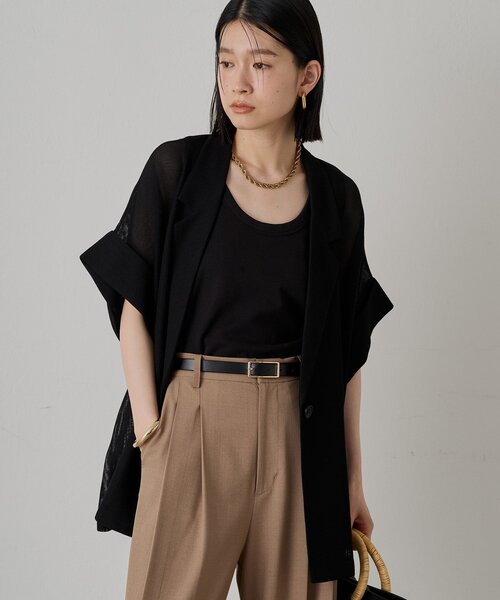 メッシュハーフスリーブジャケット（ベスト）｜LOUNGEDRESS