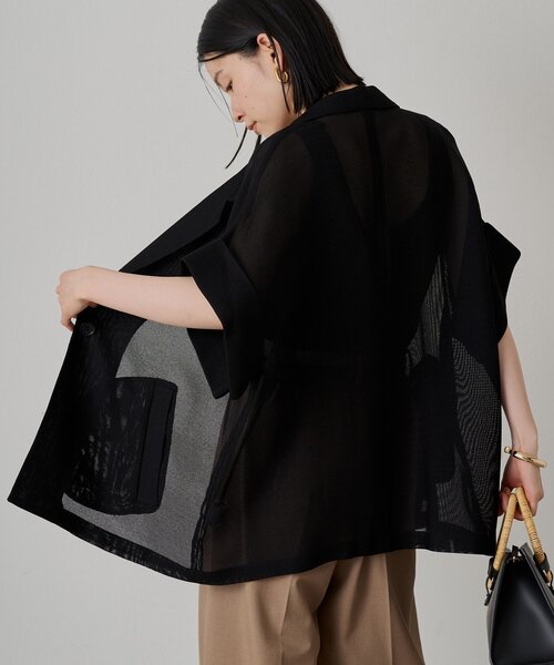 新品　Loungedress ハーフスリーブジャケット Loungedress ハーフスリーブジャケット ジャケット・アウター