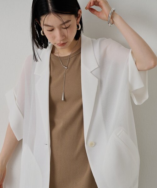 メッシュハーフスリーブジャケット（ベスト）｜LOUNGEDRESS