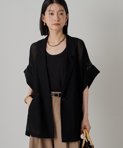 Loungedress　ラウンジドレス　プルオーバー　トップス　リネン　2WAY Loungedress】メッシュリネン2WAYルーズプルオーバー | OUTLET