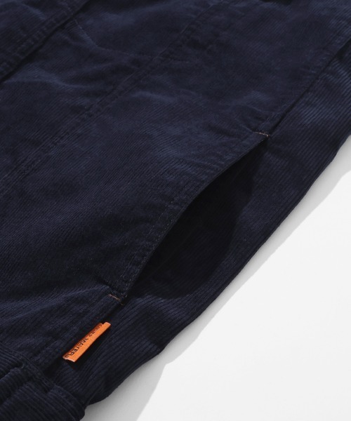 KRIFF MAYER（クリフメイヤー）の「ノーカラーコーデュロイJK（ノーカラージャケット・メンズ・ネイビー/ベージュ/カーキ/ブラック・X-LARGE/LARGE/MEDIUM）」の10枚目の写真