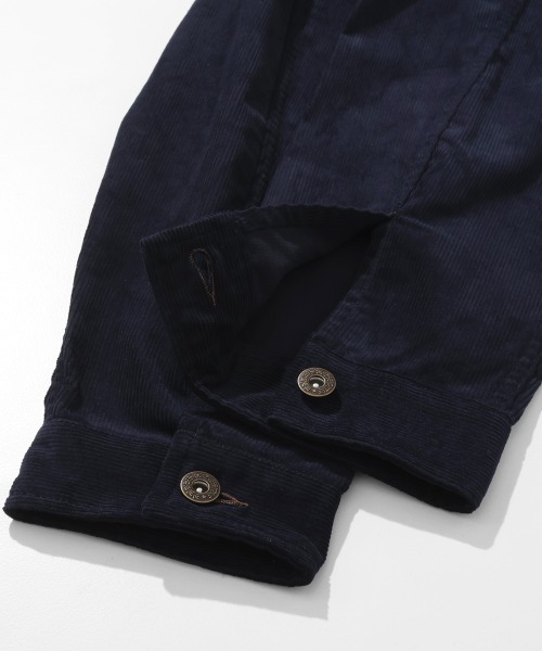 KRIFF MAYER（クリフメイヤー）の「ノーカラーコーデュロイJK（ノーカラージャケット・メンズ・ネイビー/ベージュ/カーキ/ブラック・X-LARGE/LARGE/MEDIUM）」の11枚目の写真