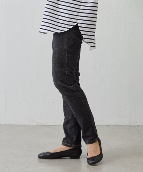 BEARDSLEY（ビアズリー）の「デニムパギンス（紐付き）（デニムパンツ・レディース・ブルー/ブラック/インディゴブルー/グレー・0/1/2）」の6枚目の写真