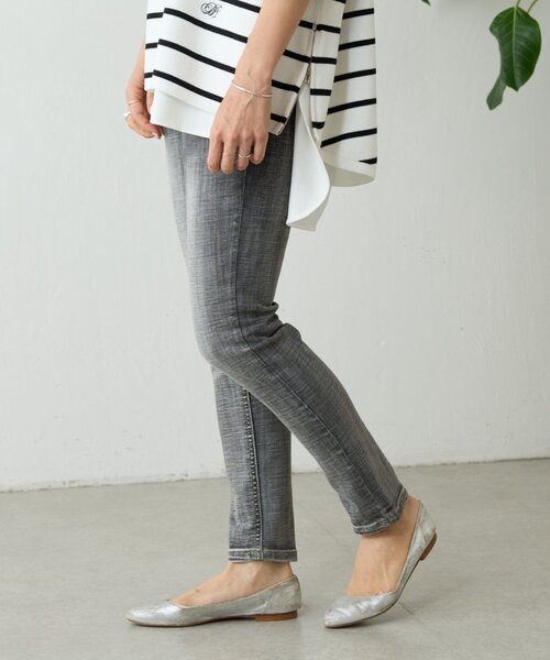 BEARDSLEY（ビアズリー）の「デニムパギンス（紐付き）（デニムパンツ・レディース・ブルー/ブラック/インディゴブルー/グレー・0/1/2）」の5枚目の写真