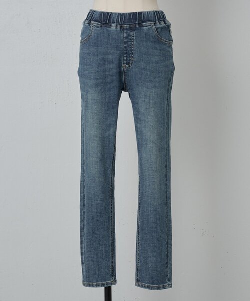 BEARDSLEY（ビアズリー）の「デニムパギンス（紐付き）（デニムパンツ・レディース・ブルー/ブラック/インディゴブルー/グレー・0/1/2）」の7枚目の写真