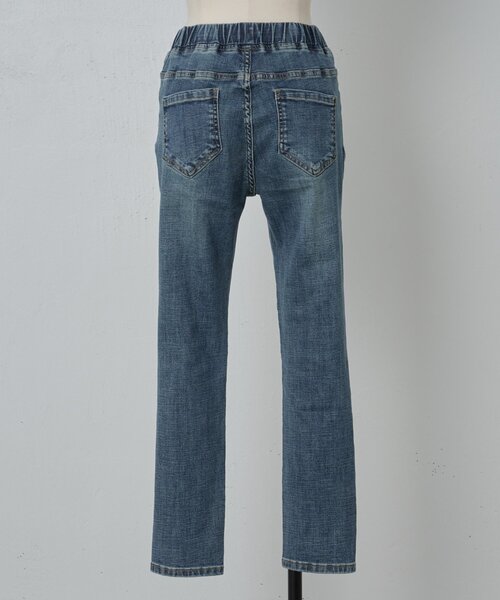 BEARDSLEY（ビアズリー）の「デニムパギンス（紐付き）（デニムパンツ・レディース・ブルー/ブラック/インディゴブルー/グレー・0/1/2）」の11枚目の写真