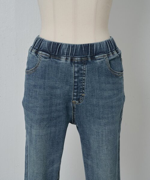BEARDSLEY（ビアズリー）の「デニムパギンス（紐付き）（デニムパンツ・レディース・ブルー/ブラック/インディゴブルー/グレー・0/1/2）」の12枚目の写真