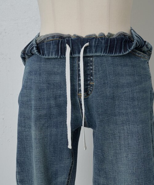 BEARDSLEY（ビアズリー）の「デニムパギンス（紐付き）（デニムパンツ・レディース・ブルー/ブラック/インディゴブルー/グレー・0/1/2）」の13枚目の写真