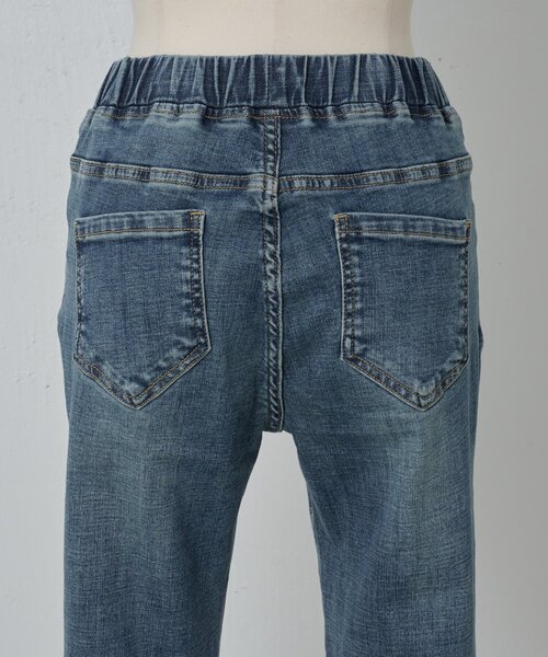 BEARDSLEY（ビアズリー）の「デニムパギンス（紐付き）（デニムパンツ・レディース・ブルー/ブラック/インディゴブルー/グレー・0/1/2）」の14枚目の写真