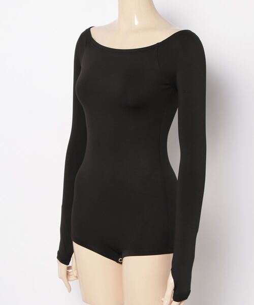 DLESS(ドレス)の「Off shoulder bodysuits/オフショルダーロングスリーブボディスーツ(Tシャツ/カットソー・レディース・ブラック・X-SMALL)」の5枚目の写真