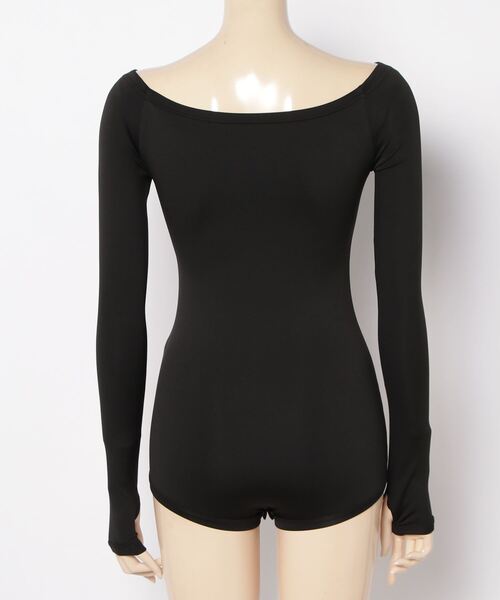 DLESS(ドレス)の「Off shoulder bodysuits/オフショルダーロングスリーブボディスーツ(Tシャツ/カットソー・レディース・ブラック・X-SMALL)」の6枚目の写真