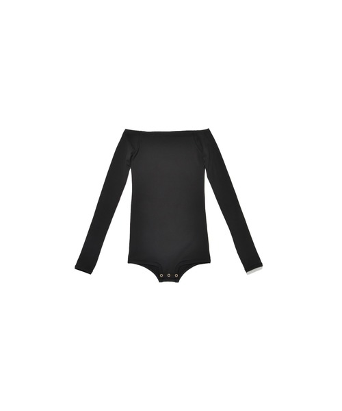 DLESS(ドレス)の「Off shoulder bodysuits/オフショルダーロングスリーブボディスーツ(Tシャツ/カットソー・レディース・ブラック・X-SMALL)」の3枚目の写真