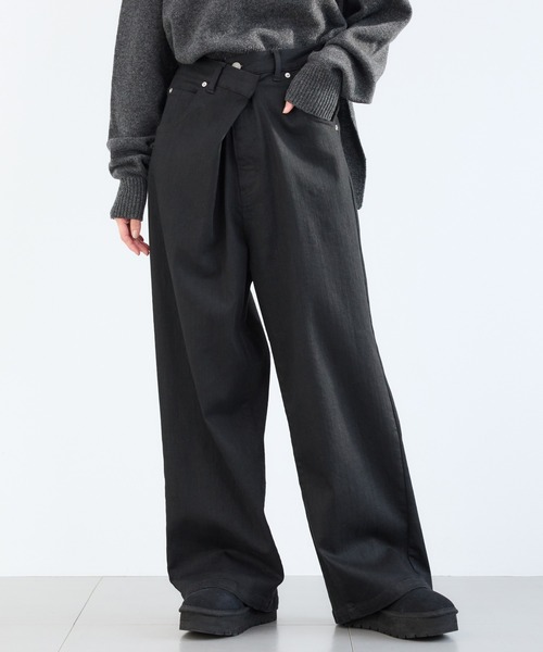 新品タグ付きバンヤードストーム2WAYカシュクールデニム セール】BARNYARDSTORM / 2WAYカシュクールデニム【JAPAN FABRIC