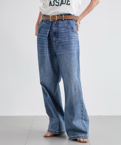 BARNYARDSTORM(バンヤードストーム)の「BARNYARDSTORM / 2WAYカシュクールデニム【JAPAN FABRIC】(デニムパンツ・レディース・ブラック/インディゴブルー・S/M)」の19枚目の写真