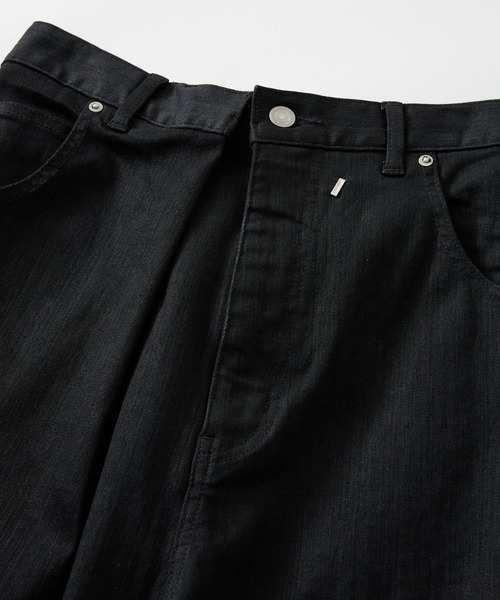 BARNYARDSTORM(バンヤードストーム)の「BARNYARDSTORM / 2WAYカシュクールデニム【JAPAN FABRIC】(デニムパンツ・レディース・ブラック/インディゴブルー・S/M)」の7枚目の写真