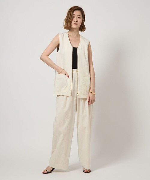 conte＞ジップ Vネックベスト（ベスト）｜conte（コンテ）の