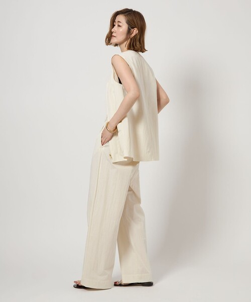 美品　conte ジップVネックベスト　コンテ conte（コンテ）の「＜conte＞ジップ Vネックベスト（ベスト）」 - WEAR