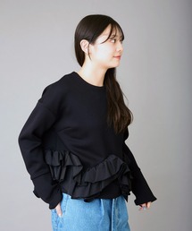 AVIE フリル トレーナー AVIE｜アビィのスウェット（フリル）通販 - ZOZOTOWN