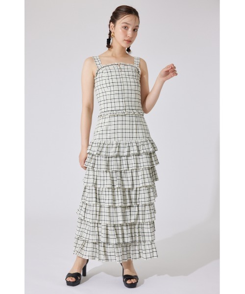 rienda(リエンダ)の「【AKB48 千葉恵里さん着用】ツーウェイペプラムビスチェトップス 夏服(キャミソール・レディース・ホワイト/ホワイト系その他/ブラウン・SMALL/MEDIUM)」の15枚目の写真