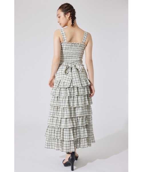 rienda(リエンダ)の「【AKB48 千葉恵里さん着用】ツーウェイペプラムビスチェトップス 夏服(キャミソール・レディース・ホワイト/ホワイト系その他/ブラウン・SMALL/MEDIUM)」の16枚目の写真