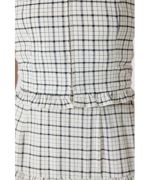 rienda(リエンダ)の「【AKB48 千葉恵里さん着用】ツーウェイペプラムビスチェトップス 夏服(キャミソール・レディース・ホワイト/ホワイト系その他/ブラウン・SMALL/MEDIUM)」の22枚目の写真