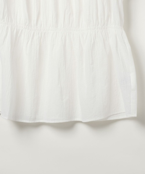 BAYFLOW（ベイフロー）の「ギャザーブラウスノースリーブ（シャツ/ブラウス・レディース・ブラック/ブルー/オフホワイト・FREE）」の18枚目の写真