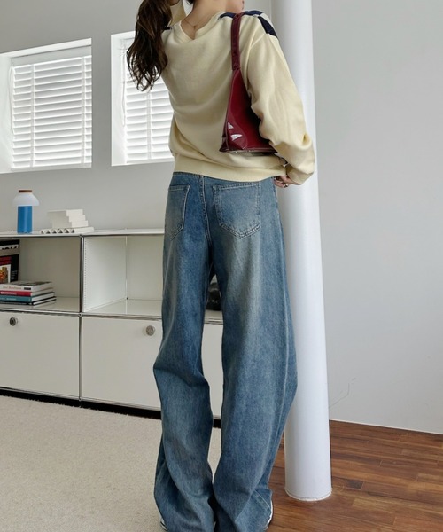 U.S. POLO ASSN.（ユーエスポロアッスン）の「【Ada.別注 U.S. POLO ASSN】アーガイル Vネック トラッド ニット（ニット/セーター・レディース・アイボリー/グレー/レッド/ブラウン・M/L）」の21枚目の写真