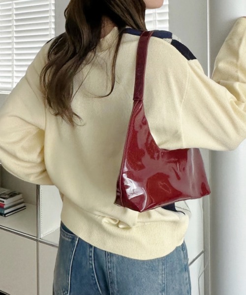 U.S. POLO ASSN.（ユーエスポロアッスン）の「【Ada.別注 U.S. POLO ASSN】アーガイル Vネック トラッド ニット（ニット/セーター・レディース・アイボリー/グレー/レッド/ブラウン・M/L）」の20枚目の写真