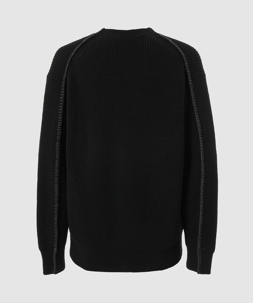 COMME des GARCONS HOMME（コム デ ギャルソン・オム）の「WOOL CREW NECK KNIT（ニット/セーター・メンズ・ライトグレー系/ブラック系・L/M/S）」の5枚目の写真