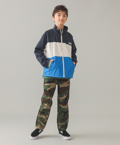 THE NORTH FACE（ザノースフェイス）の「THE NORTH FACE / ティー エヌエフ アトモス フィア ジャケット 2025FW（130～160cm）（ブルゾン・キッズ・レッド/ネイビー・150/130/160/140）」の5枚目の写真