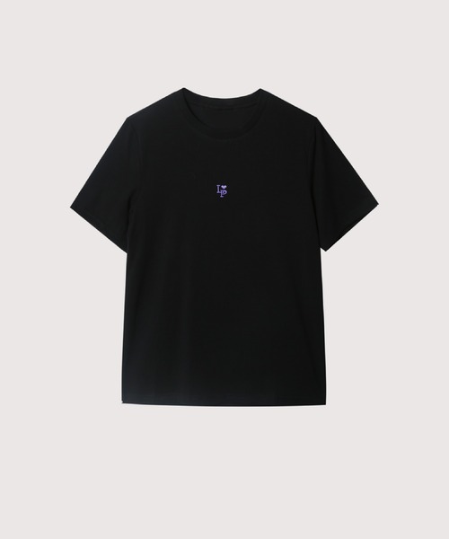 LA POMME petit(ラポミ・プチ)の「Embroidery Monogramme Chic T(Tシャツ/カットソー・レディース・パープル/ピンク/グリーン・SMALL/MEDIUM/LARGE)」の3枚目の写真