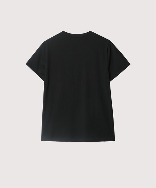 LA POMME petit(ラポミ・プチ)の「Embroidery Monogramme Chic T(Tシャツ/カットソー・レディース・パープル/ピンク/グリーン・SMALL/MEDIUM/LARGE)」の4枚目の写真