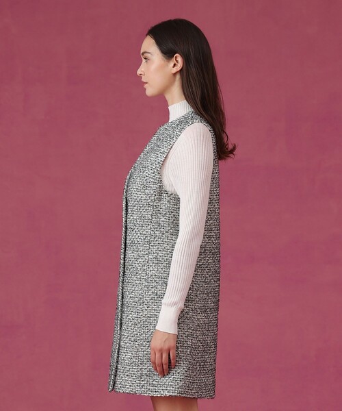 ANAYI(アナイ)の「【セットアップ対応商品】ラメファンシーツイードジレ ワンピース(ワンピース・レディース・ブラック/ホワイト・38/36/34)」の5枚目の写真