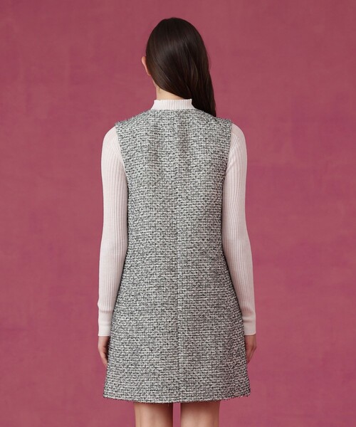 セットアップ対応商品】ラメファンシーツイードジレ ワンピース