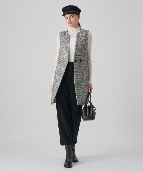 セットアップ対応商品】ラメファンシーツイードジレ ワンピース