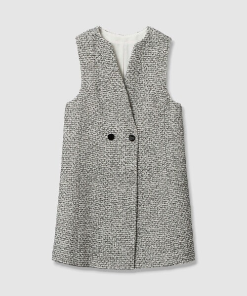 ANAYI(アナイ)の「【セットアップ対応商品】ラメファンシーツイードジレ ワンピース(ワンピース・レディース・ブラック/ホワイト・38/36/34)」の16枚目の写真
