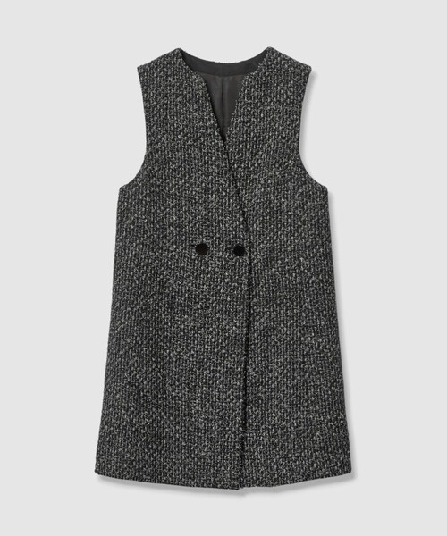 ANAYI(アナイ)の「【セットアップ対応商品】ラメファンシーツイードジレ ワンピース(ワンピース・レディース・ブラック/ホワイト・38/36/34)」の19枚目の写真