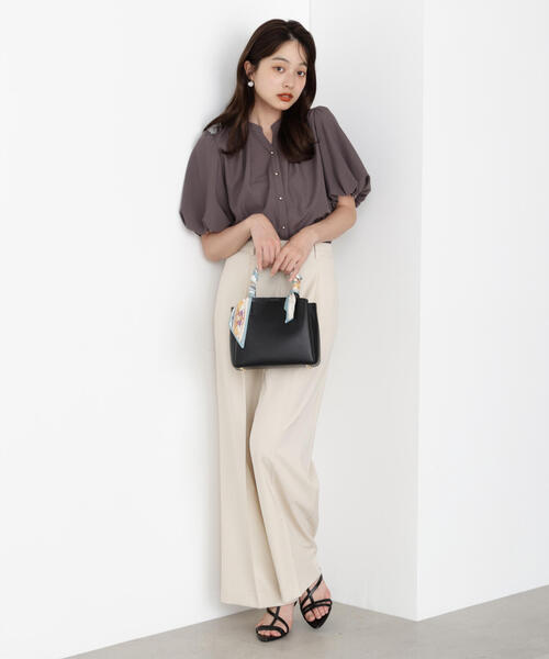 PROPORTION BODY DRESSING（プロポーションボディドレッシング）の「＜ウォッシャブル＞バルーンタックブラウス / 1215210802（シャツ/ブラウス・レディース・ブルー/グレー/ダークグレー・FREE）」の22枚目の写真