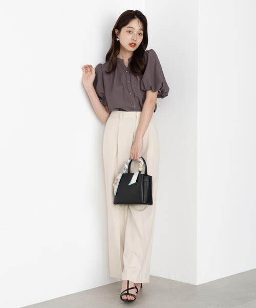 PROPORTION BODY DRESSING（プロポーションボディドレッシング）の「＜ウォッシャブル＞バルーンタックブラウス / 1215210802（シャツ/ブラウス・レディース・ブルー/グレー/ダークグレー・FREE）」の20枚目の写真