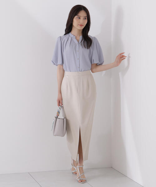 PROPORTION BODY DRESSING（プロポーションボディドレッシング）の「＜ウォッシャブル＞バルーンタックブラウス / 1215210802（シャツ/ブラウス・レディース・ブルー/グレー/ダークグレー・FREE）」の7枚目の写真